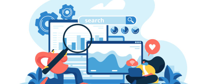 SEO optimization concept vector