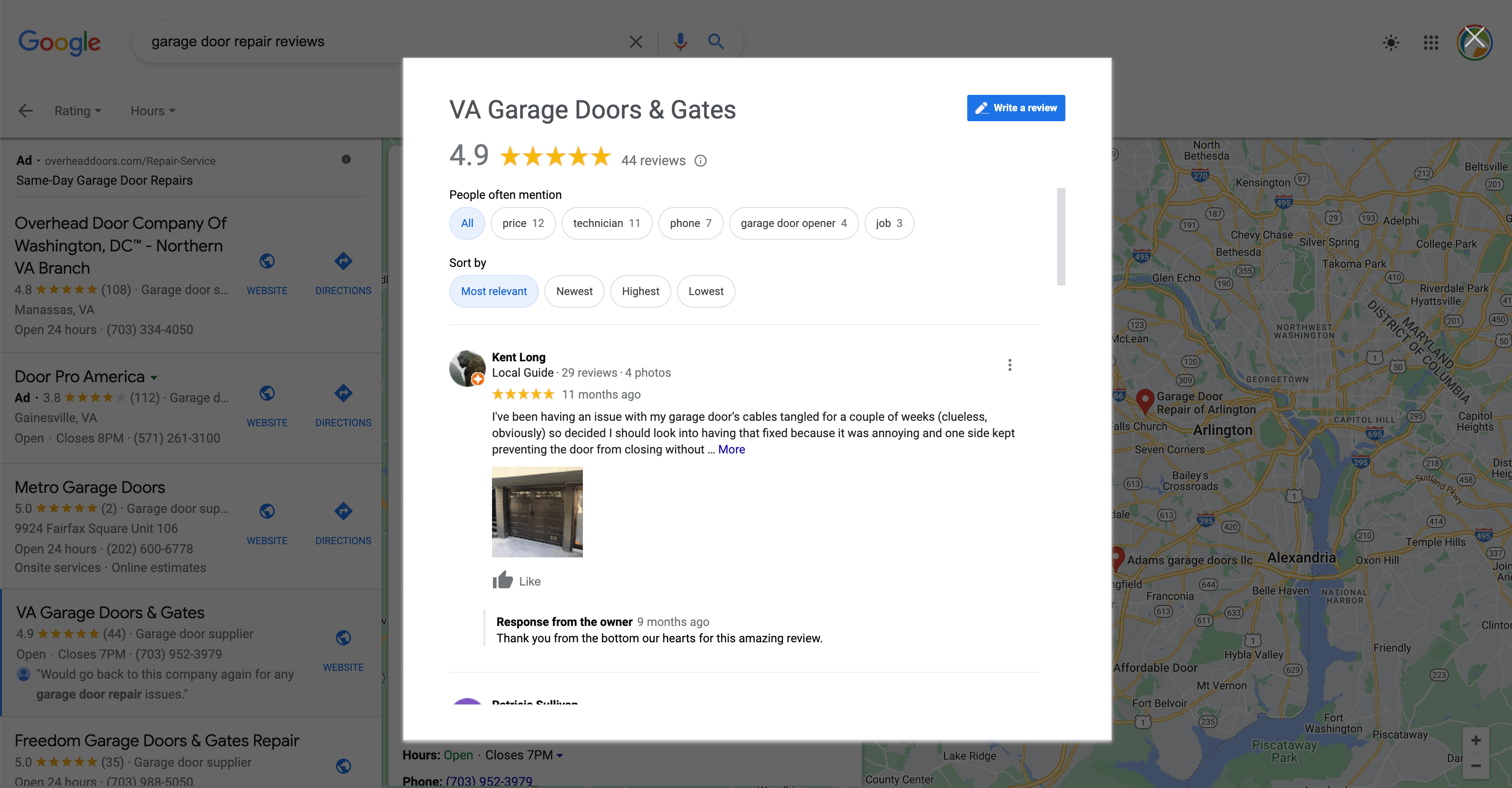 garage Door Repair-Reply back to reviews
