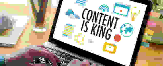 Cover image about content is king