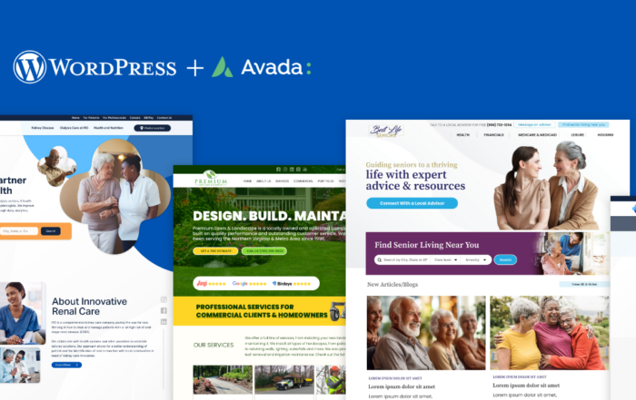 Custom websites built with Avada WordPress theme by NOVA Advertising