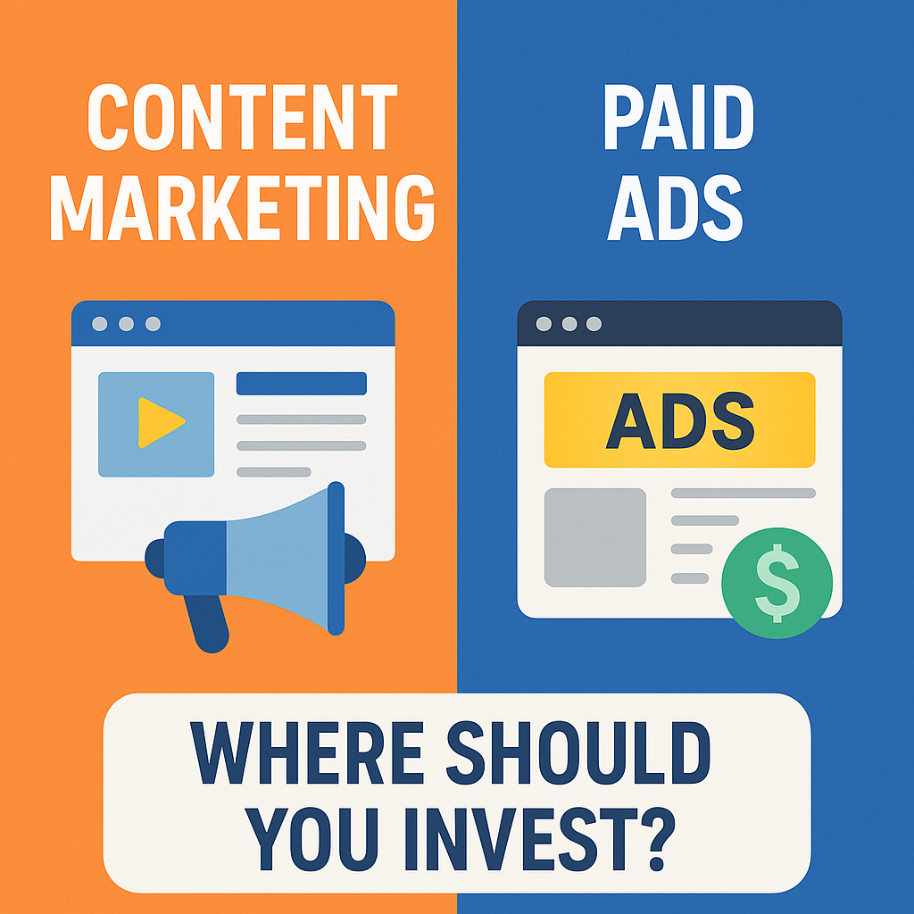 content marketing vs paid ads
