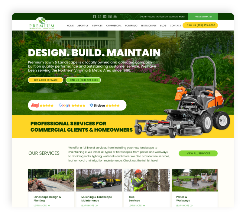 Premium Lawn & Landscape - Case Study