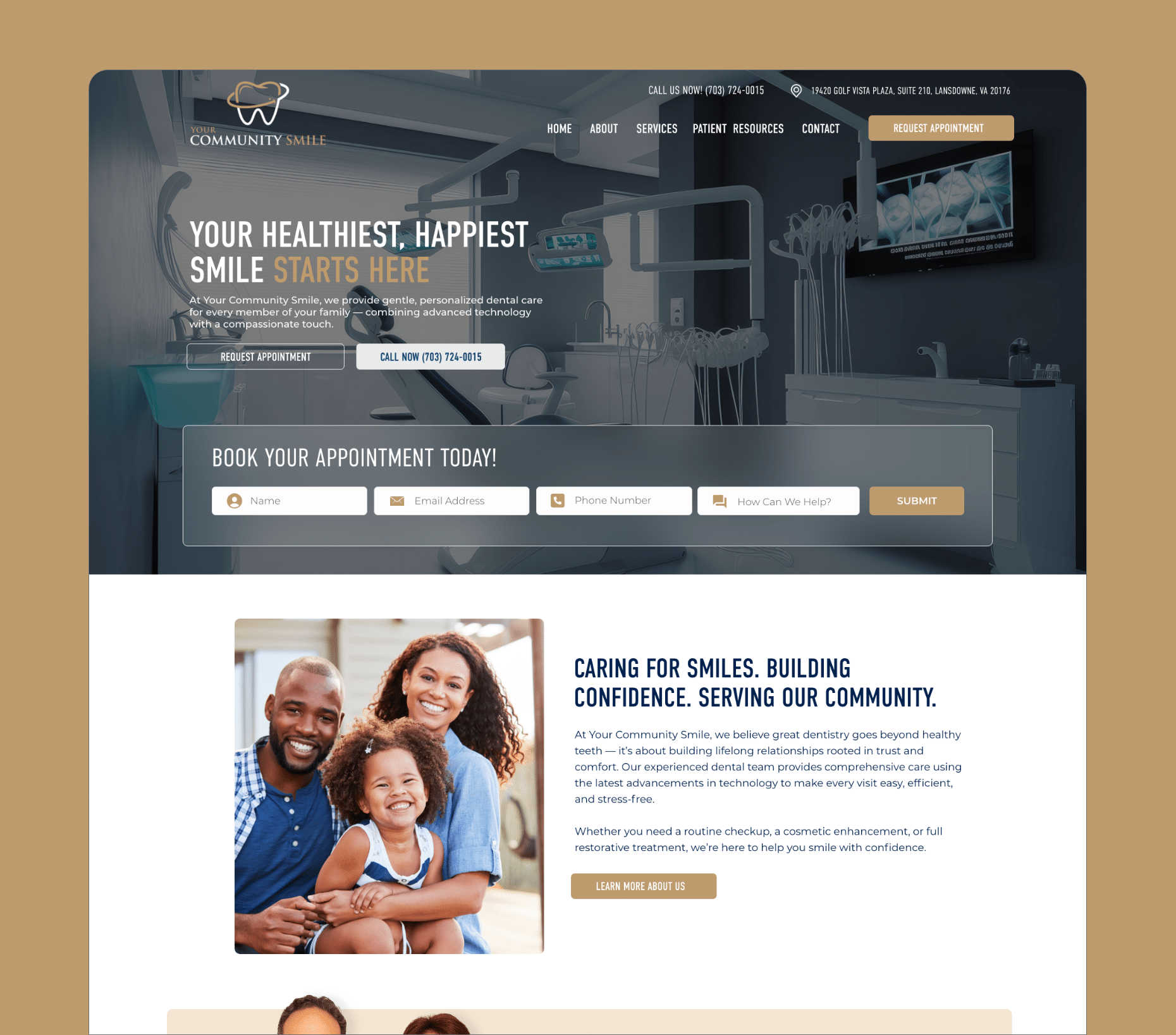 Your Community Smile Website Design